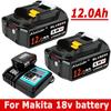 For Makita 18V Battery 12.0Ah 18650 Lithium Ion Replacement BL1860B BL1860 BL1850 Rechargeable Power Tool Battery DDF486 DF488