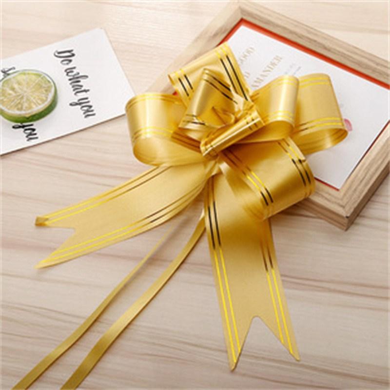 Bowknot Fruit Basket Bow Flower Wedding Ribbon Wedding Ribbon Handle Decorative Handmade Car Door