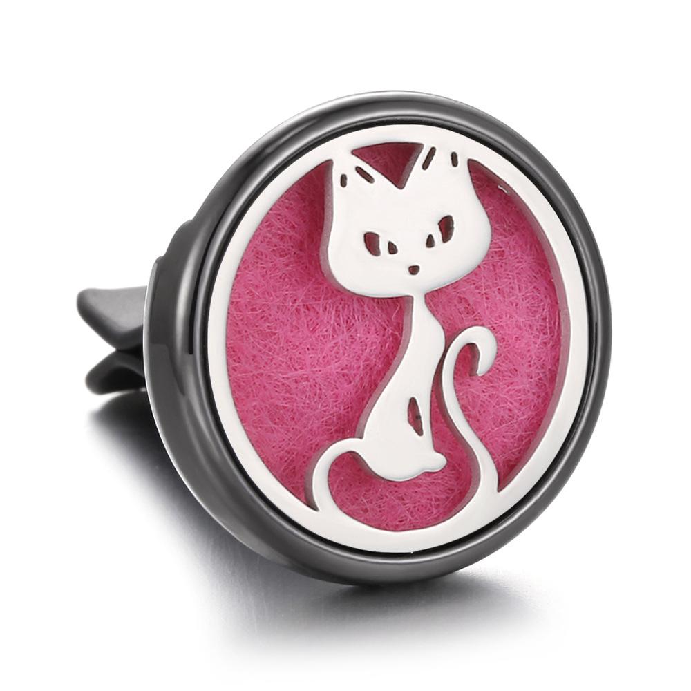 Stainless Steel Hollow Car Bracket Car Aromatherapy Trend Clip Life Tree Car Aromatherapy Clip Perfume Dispenser