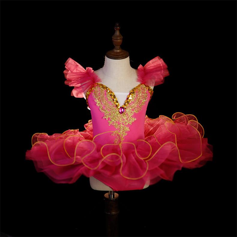 Летнее сценическое балетное танцевальное платье для девочек, костюм-пачка для выступлений, детская одежда, платье принцессы из сетки для девочек на День защиты детей