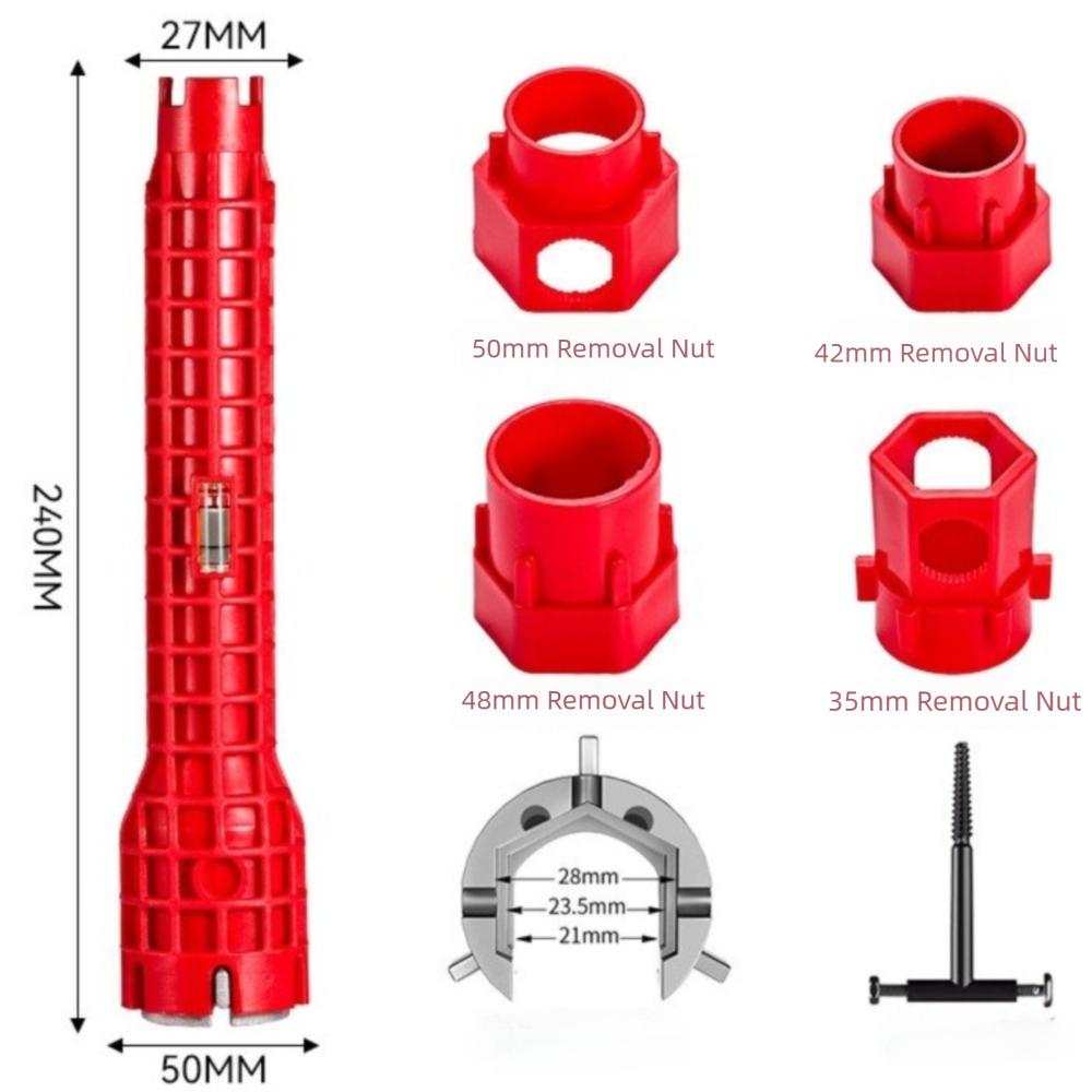Multifunctional Plumbing Repair Tool Non-Slip Sink Faucet Wrench Pipeline Maintenance