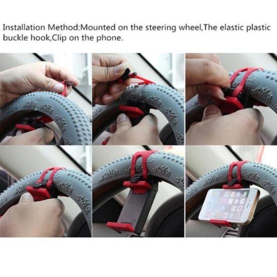Держатель для телефона Прочный Профессиональный Универсальный Автомобильный Грузоподъемность Рулевое колесо Крепление для мобильного телефона