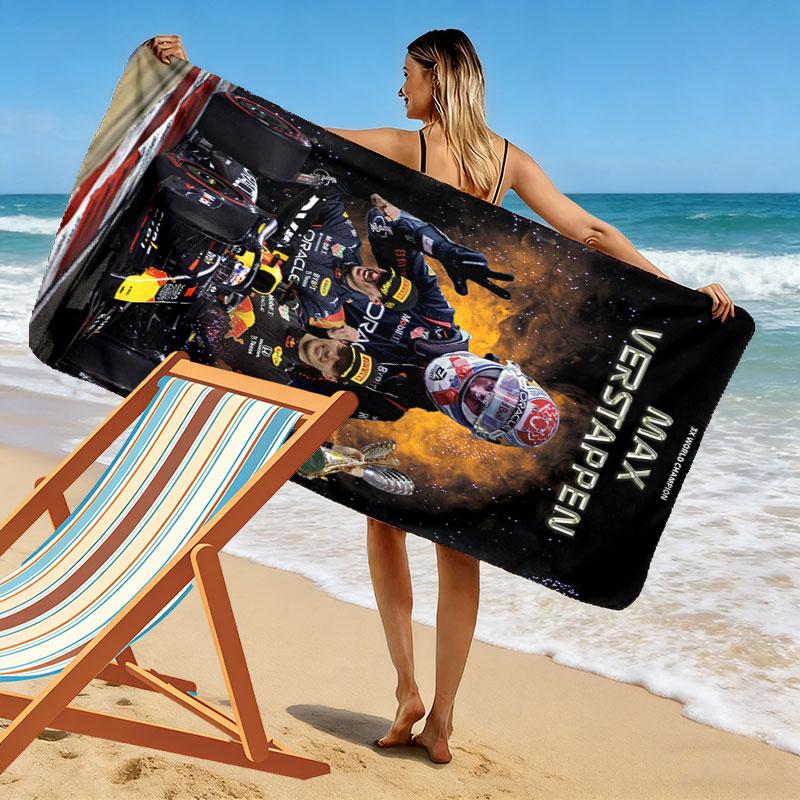 VER Formula Legend Beach Towel, Large Soft Quick Dry Towel for Beach Camping Swimming