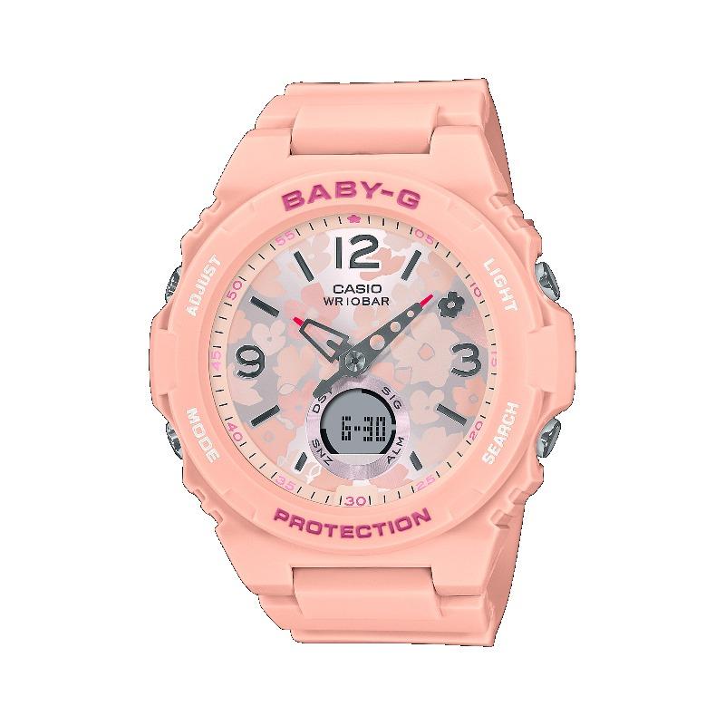 Casio Baby-G Women's Resin 100M Water Resistant Analog Shock Resistant Quartz Watch BGA-260FL-4A