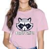 Raccoon In North America Cute Tshirt For Unisex Girl 4xl Lover Trash Panda Humor Leisure Tee T Shirt High Quality Loose