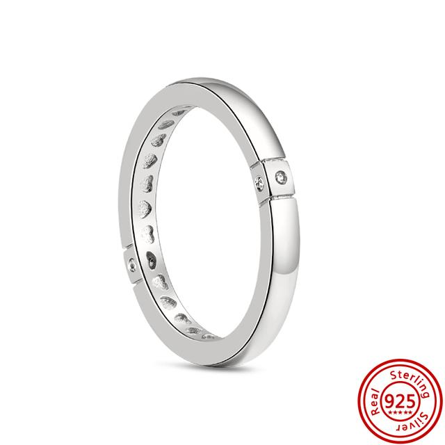 Новое весеннее кольцо с цветочным бантом и перьями, Корона клевера, сверкающее стерлинговое серебро 925 пробы, круглое кольцо, женское оригинальное европейское ювелирное украшение