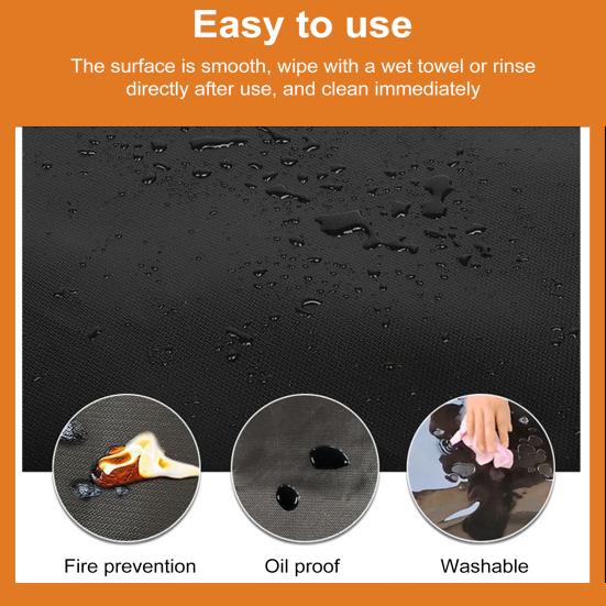 Fireproof Heat Shield Grill Mat for Wall Behind Grill Protect Deck Fence from