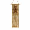 Handmade Woven Christmas Wall Tapestry Tassel Fringe Holiday Hanging Ornament  Knitted Wall Decor