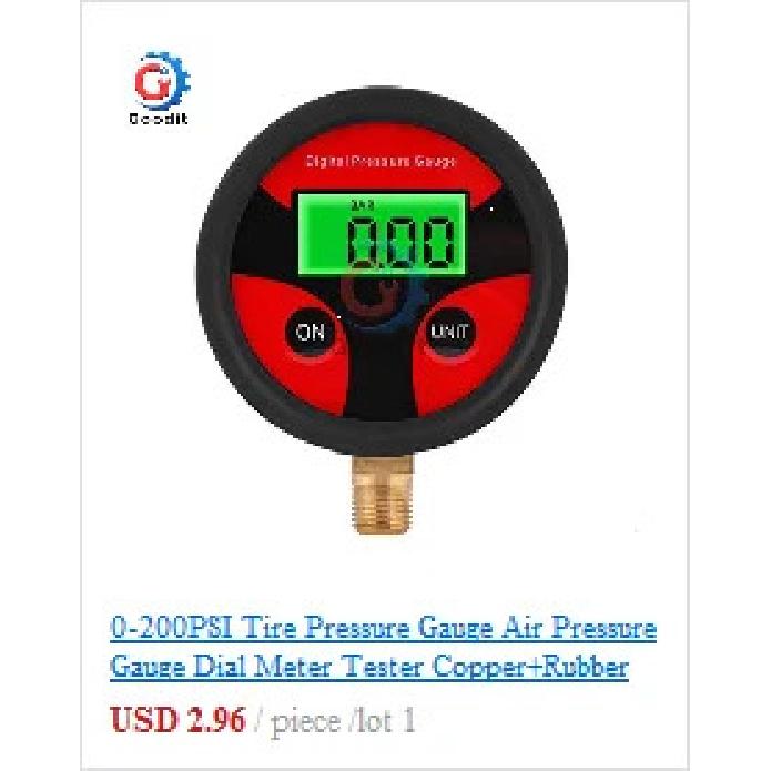 0-200PSI манометр со шкалой, тестер, медная резина, цифровой манометр для шин, инструмент для автомобиля, грузовика, велосипеда, автомобильных шин