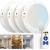 Rechargeable Motion Sensor Ceiling Light, Wireless LED Battery Operated Ceiling Lamp with Remote, 3CCT Color Changing Dimmable Flush Mount Light for