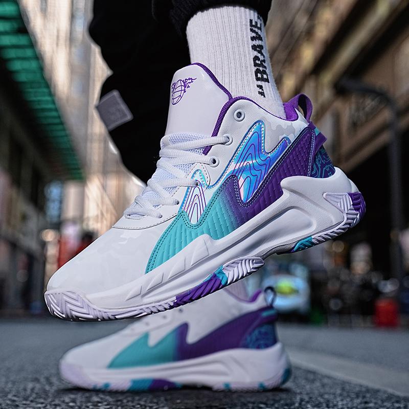 Модные мужские баскетбольные кроссовки с амортизацией, персонализированный дизайн, кроссовки для тренировок спортсменов, легкая спортивная обувь, повседневные удобные кроссовки 36-46