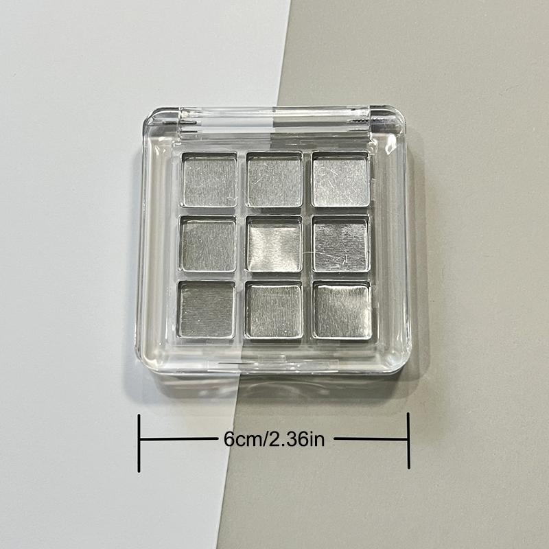 9 Grids Empty Eyeshadow Case Palette Eye Makeup Storage Dish For Women Girls Makeup Beginners Diy Eye Shadow Tool