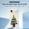 For iPhone 17 Air Case Christmas Tree Potted Plants Pattern Printing Straight Edge TPU Phone Back Cover