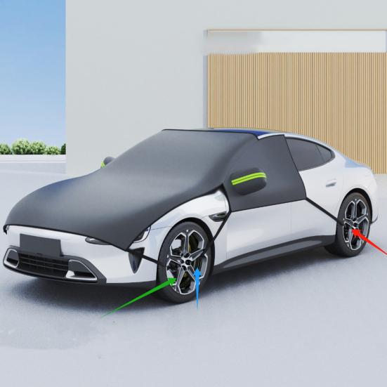 Защитный чехол для лобового стекла от снега с магнитным креплением, водонепроницаемый, простая установка, универсальный размер, для тяжелых автомобилей, грузовиков, защитный чехол для лобового стекла