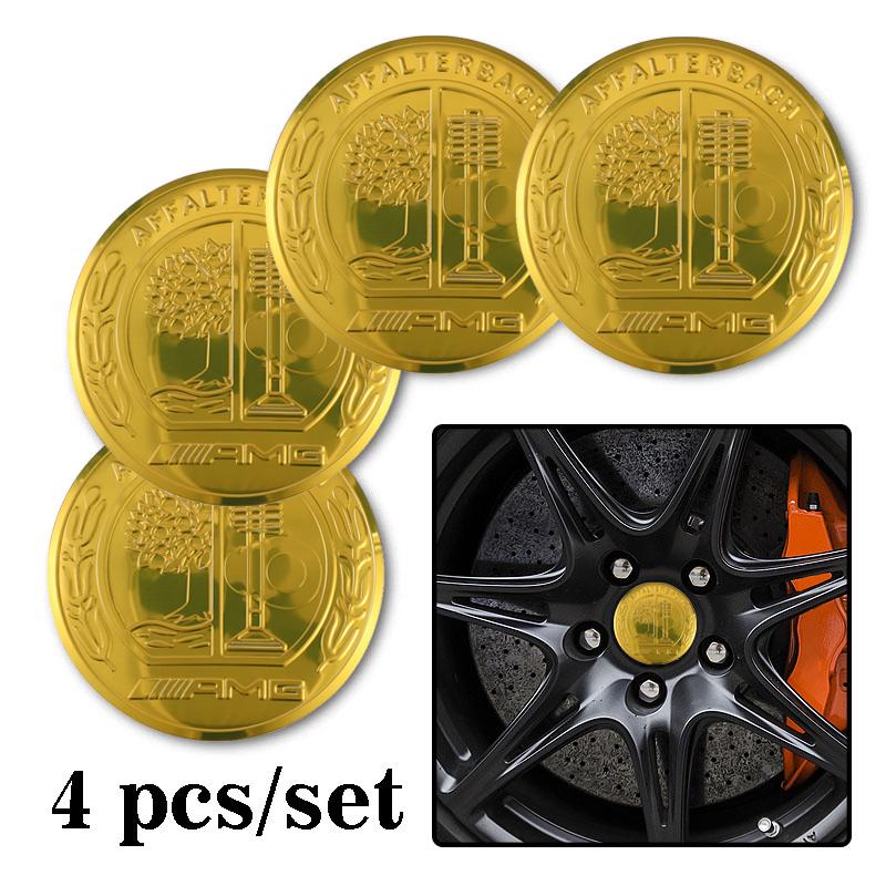 MITV3 4Pcs 56MM Car Emblem Wheel Hub Center Cap Sticker Rim Badge Cover For Benz AMG Sprinter W201 W210 CLS GLB EQE GLK GLE Class A180