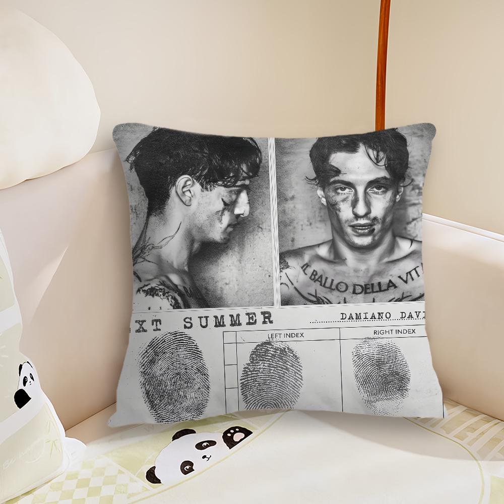 Певец Д-Дамиано Давид рожден с разбитым сердцем Изголовье для гостиной Спальня Офис Подушка Подушка Диван Подушка для сна Наволочка