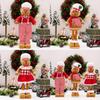 Adorable Gingerbread Man Chef Hat Doll With Stretchable Design For Christmas Home Decoration