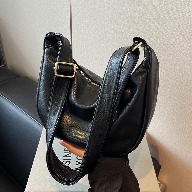 Нишевая сумка подмышку женская 2025 новая модная ретро сумка-пельмень высококлассная универсальная сумка-мессенджер на одно плечо