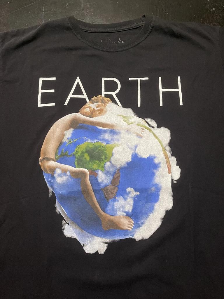 Lil Dicky "Earth" Song Promo 100% Cotton T-shirt Mens Tees Top, Black, Size: XL