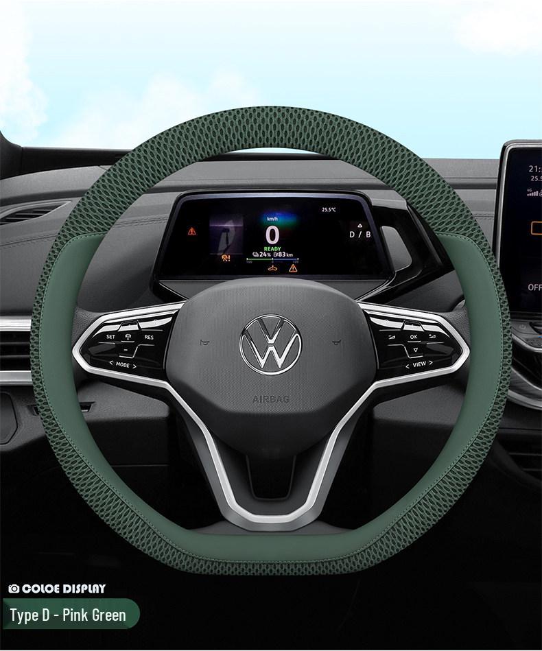 Ice Silk Steering Wheel Cover for Volkswagen Teramont/X (2017-2025)