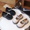 Girls Leather Shoes for Party Wedding Children Princess Shoes Fashion Kids Performance Shoes All Match Anti-Slippery 2024 New