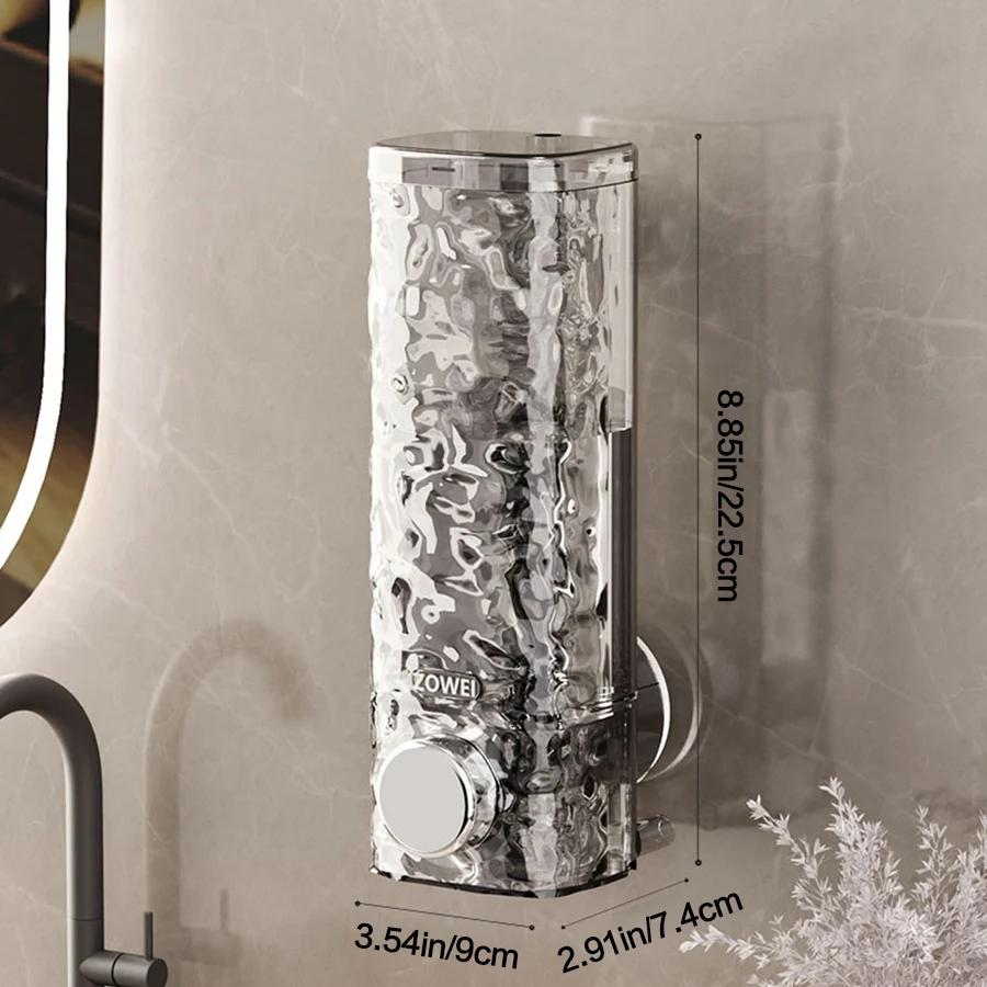 1шт настенный дозатор мыла ручной домашний дозатор мыла с присоской для пены для ванной комнаты отельный дозатор мыла нажимного типа