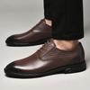 High Quality Brand Men Formal Shoes Men Oxford Genuine Leather Dress Shoes Fashion Business Men Shoes Pointed Wedding Shoes
