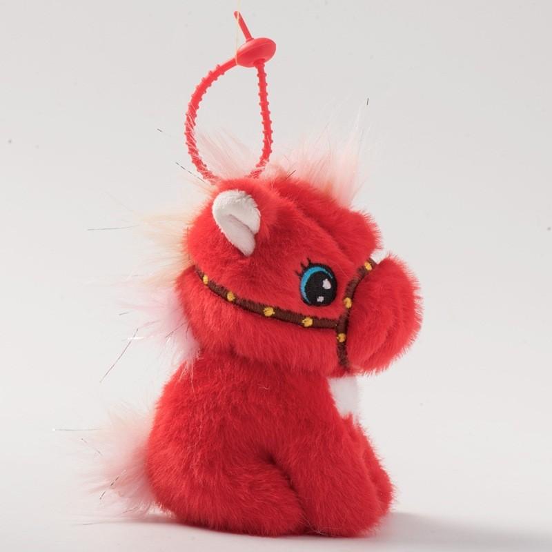 Year Of The Horse Plush Toy With Rotatable Head For Chinese New Year Gifts