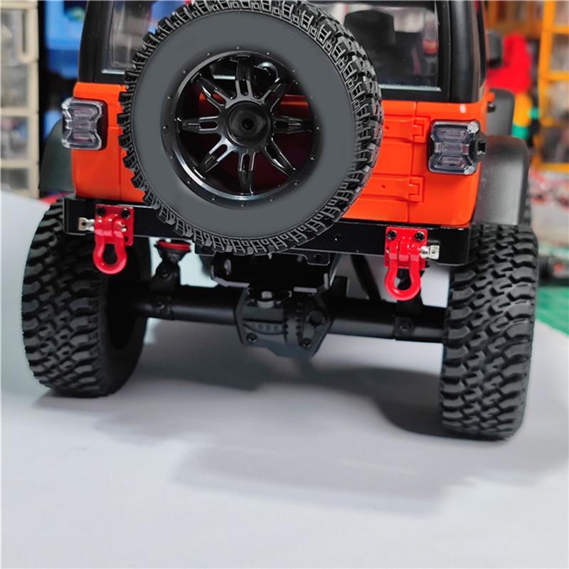 For Mangniu 128 Wrangler Upgraded The Modified Metal Aluminum Alloy Bumper Back Bar And Trailer Buckle
