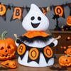 Halloween Plush Ghost Figurine Cute Small Ghost Statue Handmade Ghost