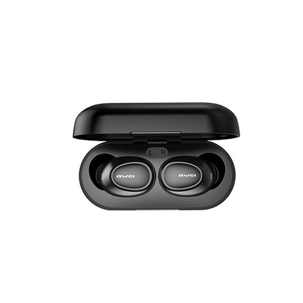 Słuchawki Bluetooth AWEI T16 TWS z stacją dokującą Czarne