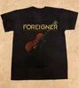 Футболка Foreigner Band Черный Хлопок Все размеры S-5XL РЕДКАЯ HD121 Унисекс Футболка