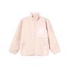 Fleece Pocket Loose Stand Collar Jacket Men Jacket Light-Pink F51M249998F-PK