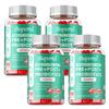 Probiotic gummies, containing a prebiotic blend, all-natural, nutritional supplement, suitable for adults.
