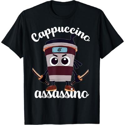 Итальянская футболка Brainrot Cappuccino Assassino