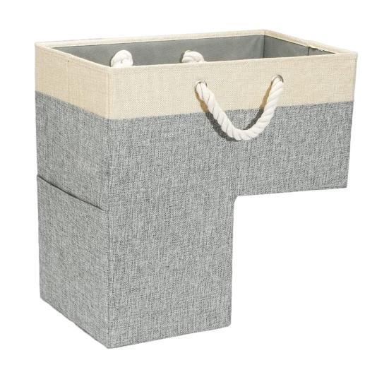 Лестничная корзина с ручками для книг, сумка для хранения одежды, игрушки, складная большая вместительная детская сумка для хранения мелочей, хранение на ступеньках