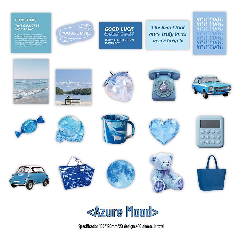 Zaomo Leisure Dream Journal & Suitcase Sticker Pack - Simple Ins Style DIY Material