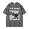 Bernie Sanders Funny Meme Tshirts Rage Against The Machine Graphics T Shirt Men Women Summer High Street Short Sleeve T Shirts
