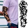 1 PC 480*170MM Full Arm Temporary Tattoo Sticker Sleeve Men Women Fashion Sexy Fake Tattoo Wolf  Lion Tiger Painting Tattoo Skull Angel Tattoo