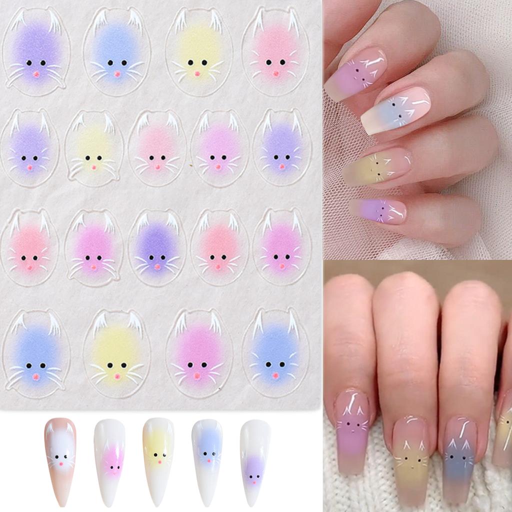 Наклейки для ногтей с кошками для дизайна ногтей 3D наклейки для ногтей с кошками для дизайна ногтей Наклейки для ногтей с кошками Поставка украшений для дизайна ногтей
