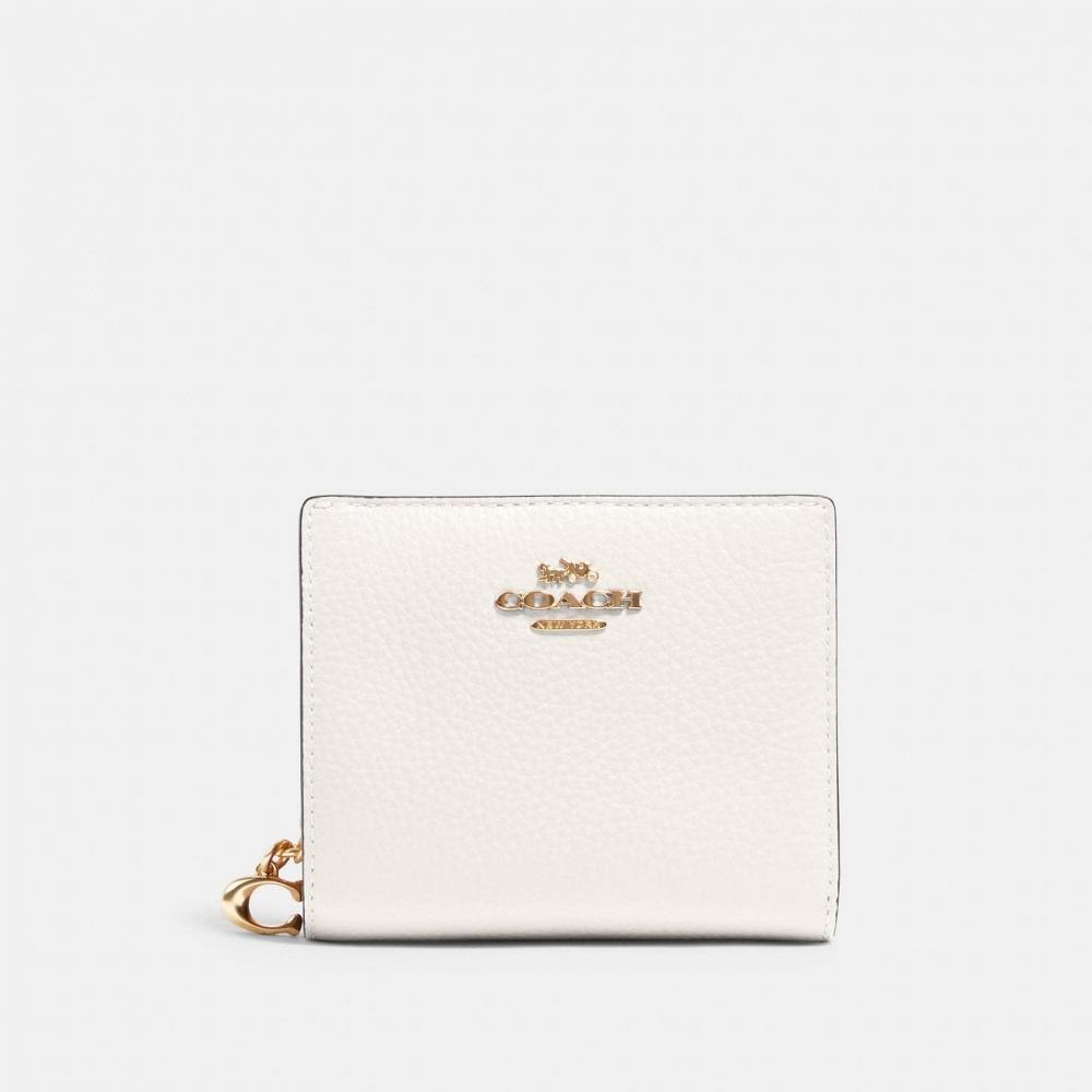 Coach Coach Snap Wallet Gold Chalk