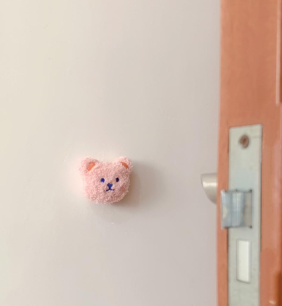 Ins Корейский медведь Детская комната Дверь Задняя ручка Бесшумная анти-столкновения Наклейка Подушка Противоударный Защитник Стены Дверной Ограничитель