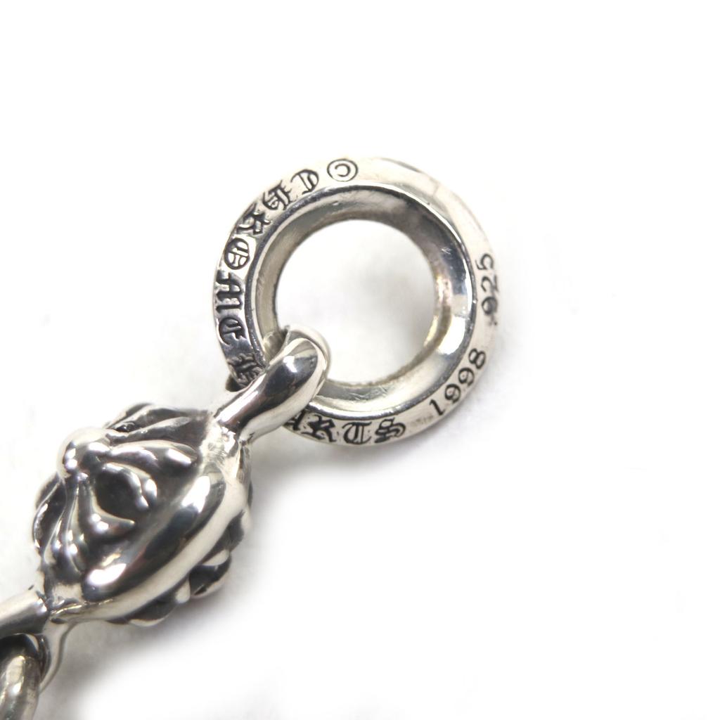 Excellent CHROME HEARTS Pendant Top 1 Ball Tiny CH Cross Silver 925 Mens Used