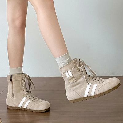 Ботинки спортивного стиля на плоской подошве для фанаток Queen, с увеличением внутренней высоты, женские, лето 2025, новые, ретро, универсальные короткие ботинки