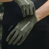 Shock-absorbing cycling gloves size L - green and black