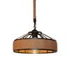 Yote Lustre Suspension Industrielle - Corde Chanvre - Style Vintage - 30CM