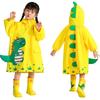 Raincoat for Girls and Dinosaur Rain Reflective Large Storage Rainy XL [HYJEAL] Children's Boys, Pattern, Poncho, Kids, School, Backpack, Waterproof,