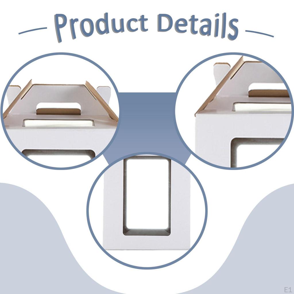 Коробка Ярусный торт на вынос Контейнер для транспортировки Пыленепроницаемый Хранение продуктов Портативный с окном для