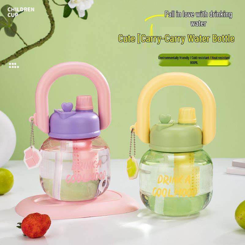 Summer Celebrity Large Capacity Insulated Tumbler - Cartoon Ice Buster Straw Cup for Kids