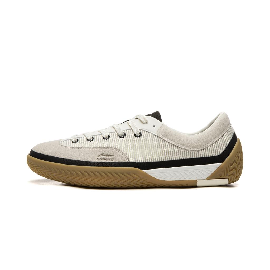Li Ning Нарушь Шаблон Нескользящая Амортизация Износостойкая Дышащая Низкие Кеды Армии Германии Мужские Серые AGCW207-2